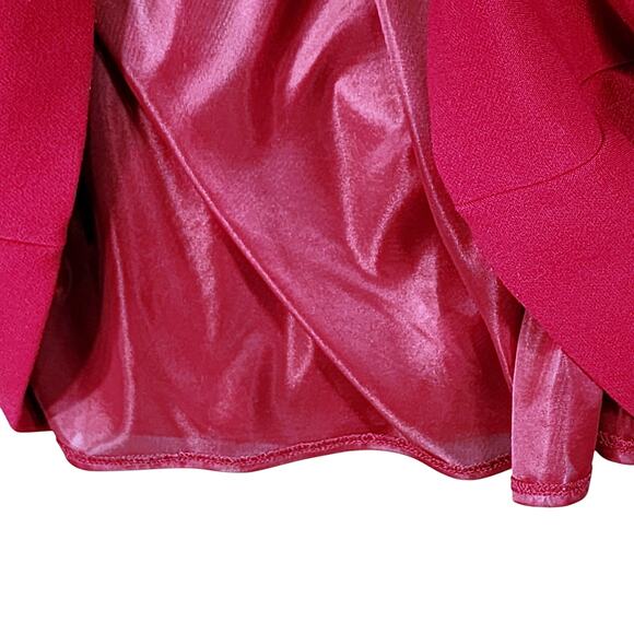 Maison‎ 123 Paris Shift Dress sz M US 38 F Cranberry Red Stretch Pockets Career - Picture 9 of 12